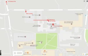 Map of Getting to the Dow Building